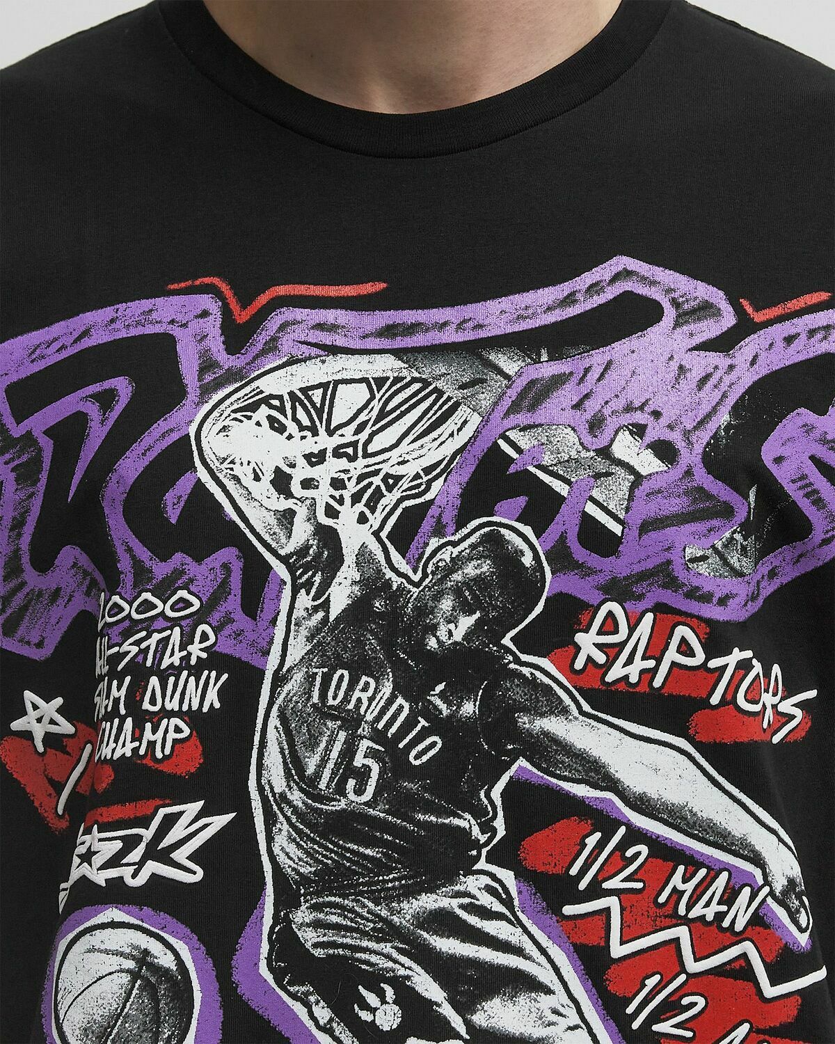 Mitchell & Ness NBA CHALKED UP TEE TORONTO RAPTORS VINCE CARTER Black Mens Shortsleeves/Team Tee
