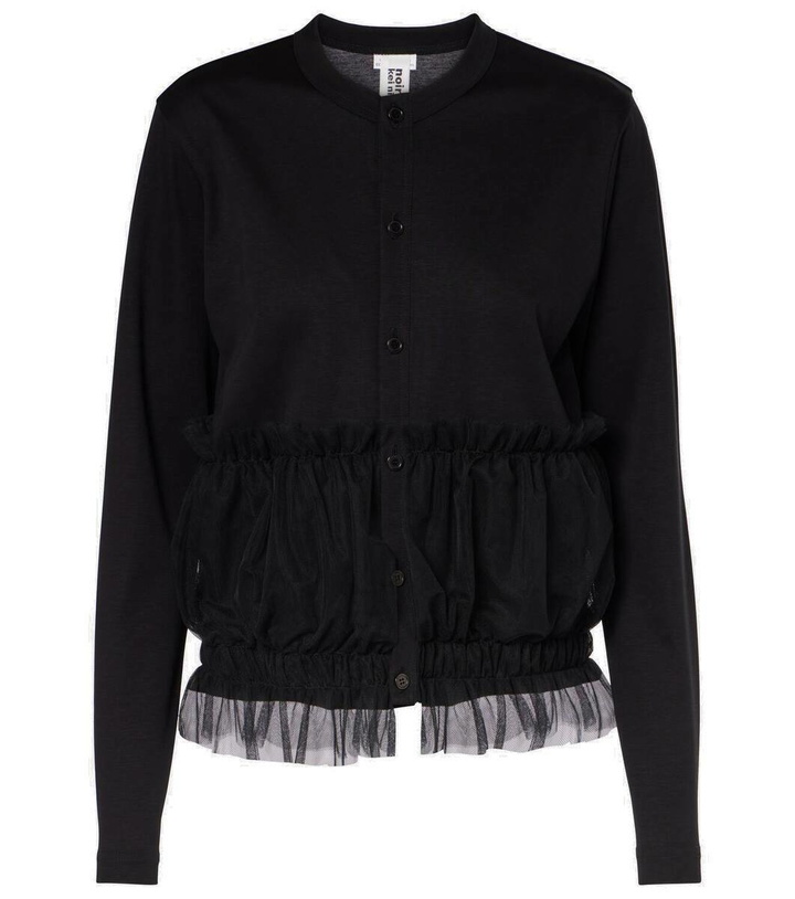 Photo: Noir Kei Ninomiya Ruffled cotton cardigan