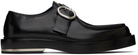 Jil Sander Black Leather Loafers