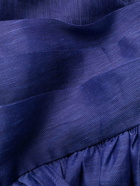 ZIMMERMANN - Flared Silk Blend Linen Short Dress