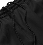 Needles - Embroidered Striped Satin Sweatpants - Black