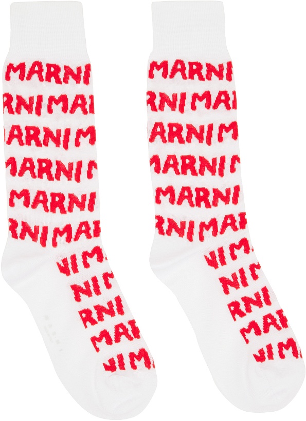 Photo: Marni White Jacquard Socks