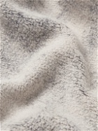 Les Tien - Acid-Wash Cotton-Fleece Hoodie - Gray