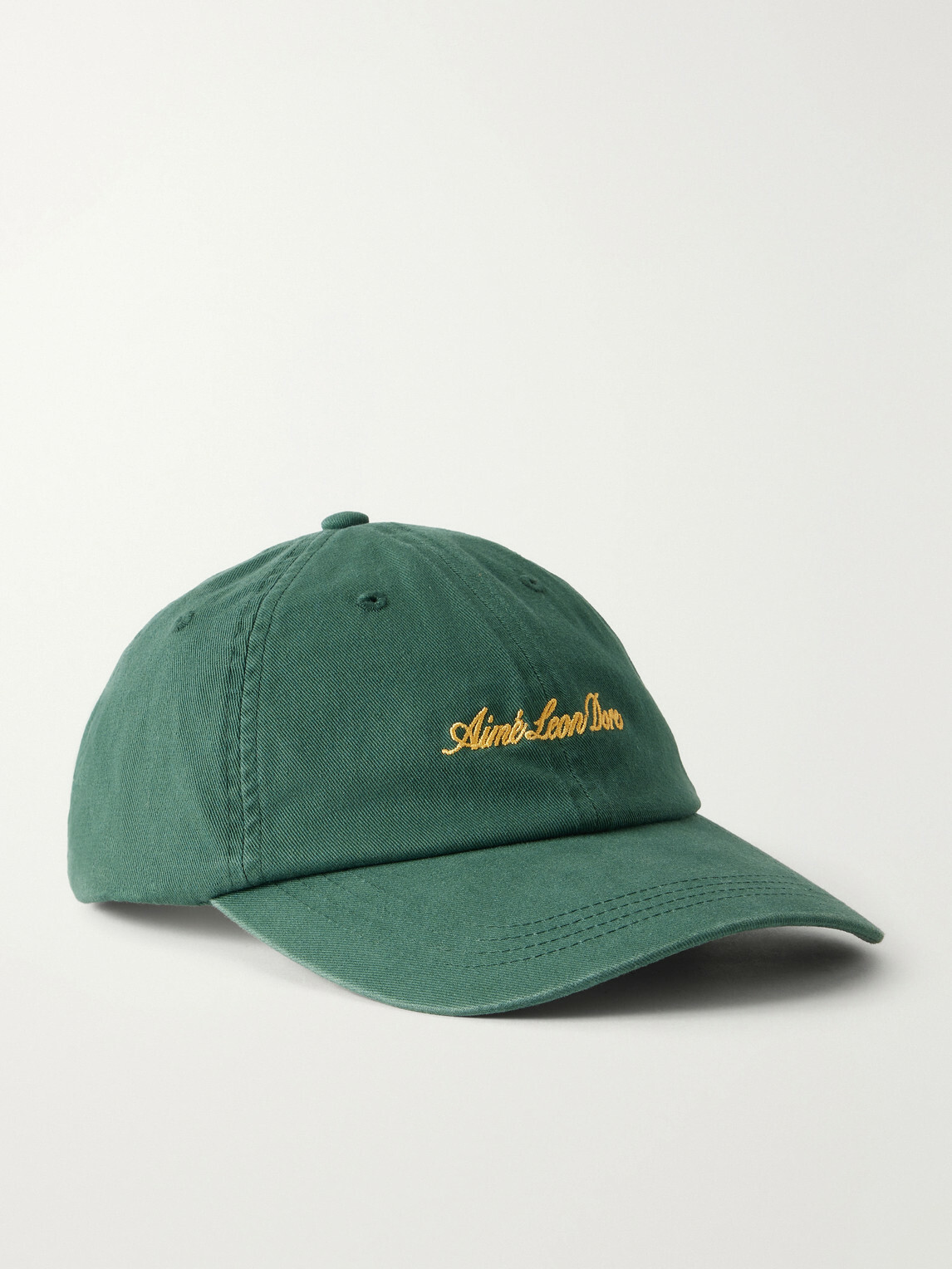 Aimé Leon Dore - Logo-Embroidered Cotton-Twill Baseball Cap - Green