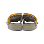 Suicoke Yellow and Silver Moto-VEU3 Sandals