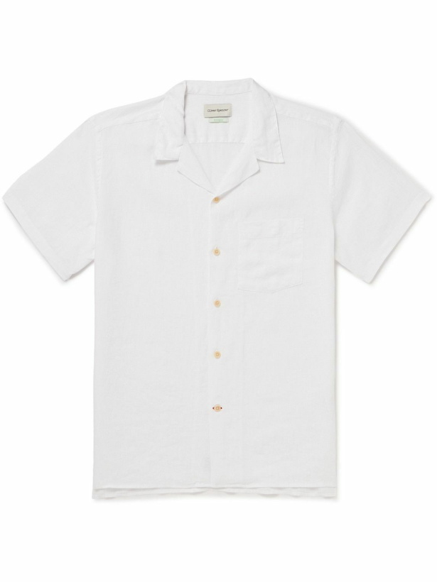 Photo: Oliver Spencer - Havana Camp-Collar Linen Shirt - White