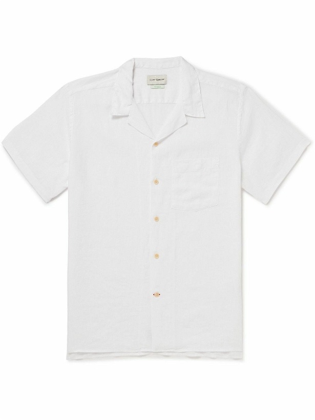 Photo: Oliver Spencer - Havana Camp-Collar Linen Shirt - White