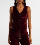 Etro Cotton velvet vest