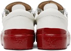Giuseppe Zanotti White & Red Frankie Match Sneakers