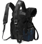 Bottega Veneta - Leather-Trimmed Nylon Backpack - Black
