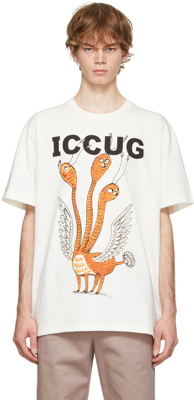 Photo: Gucci White Freya Hartas Edition 'ICCUG' T-Shirt