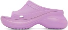 Balenciaga Purple Crocs Edition Pool Slides
