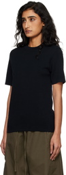 Entire Studios Black Slim Knit T-shirt
