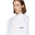 Calvin Klein 205W39NYC White Scuba Mock Neck Long Sleeve T-Shirt