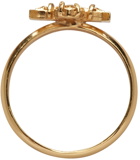 Emanuele Bicocchi SSENSE Exclusive Gold Cross Ring