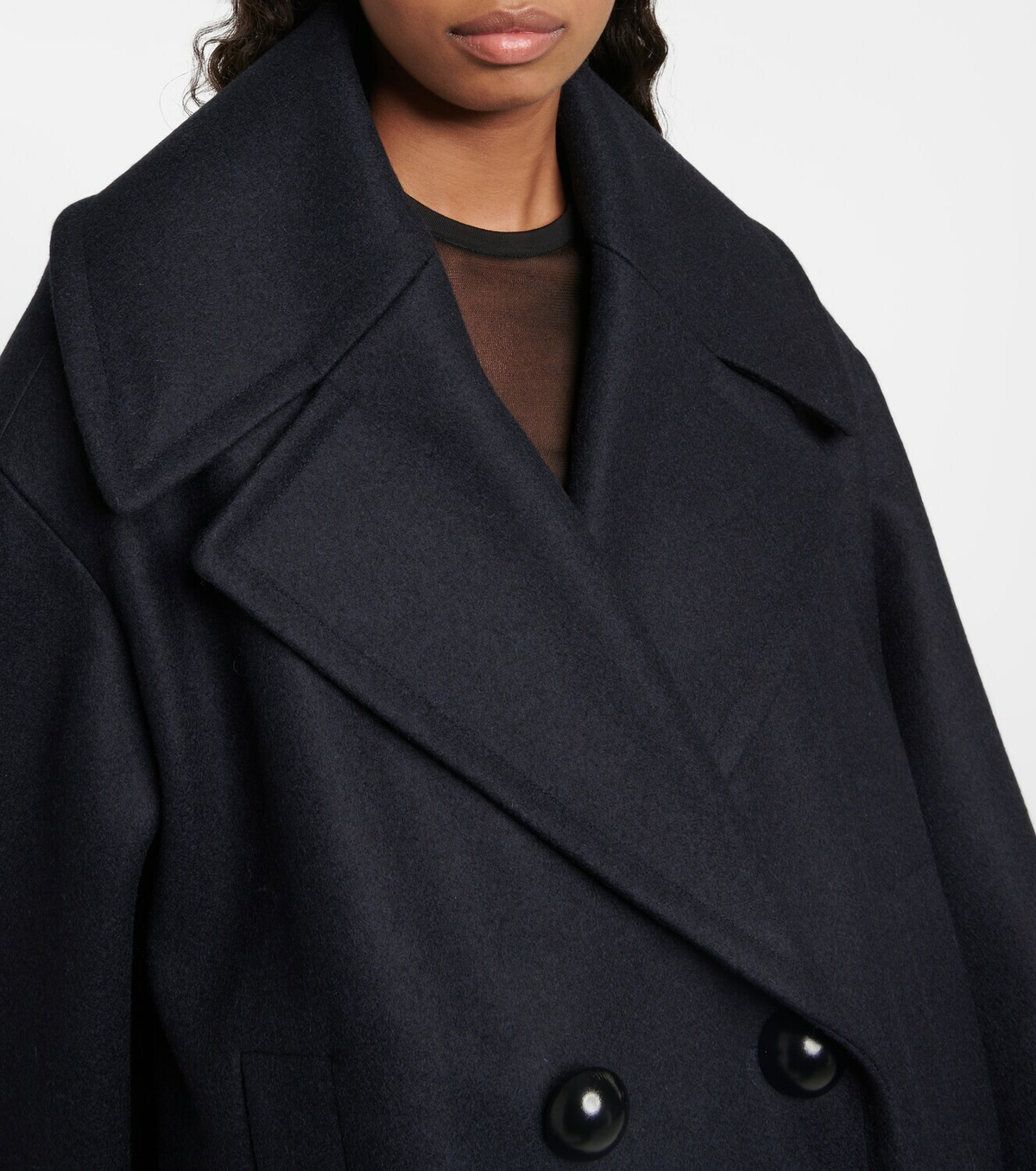 コート Alaia Double-breasted coat Alaïa Double-breasted wool coat | REVERSIBLE