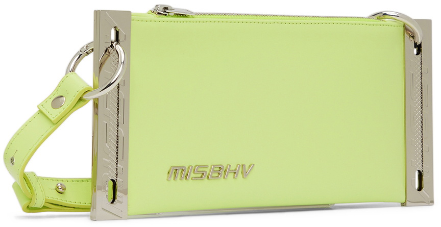 MISBHV Taupe & Black Mini Monogram Shoulder Bag in Metallic