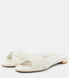 Aquazzura Olie leather slides