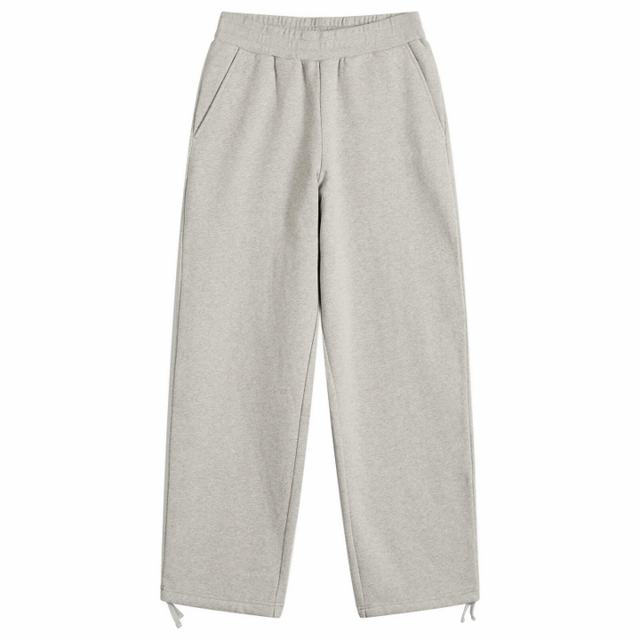Photo: Dime Women's Cursive Small Logo Sweatpants in Heather Gray