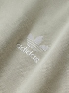 adidas Originals - Essential Logo-Embroidered Cotton-Blend Jersey Hoodie - Gray