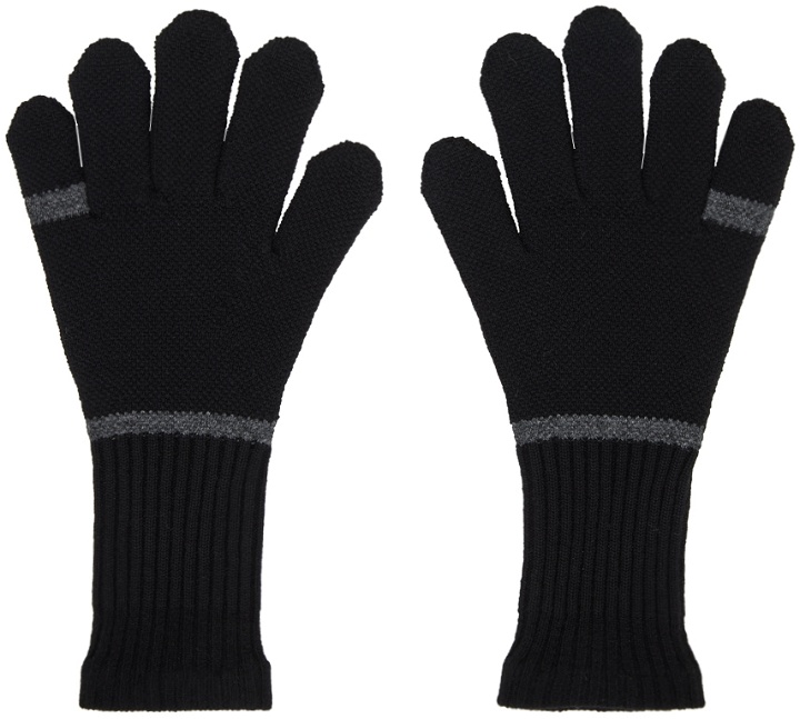 Photo: sacai Black Bicolor Gloves