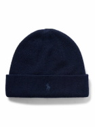Polo Ralph Lauren - Logo-Embroidered Ribbed Cashmere Beanie