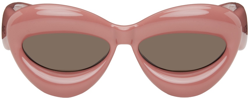 Photo: LOEWE Pink Inflated Cat-Eye Sunglasses