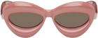 LOEWE Pink Inflated Cat-Eye Sunglasses