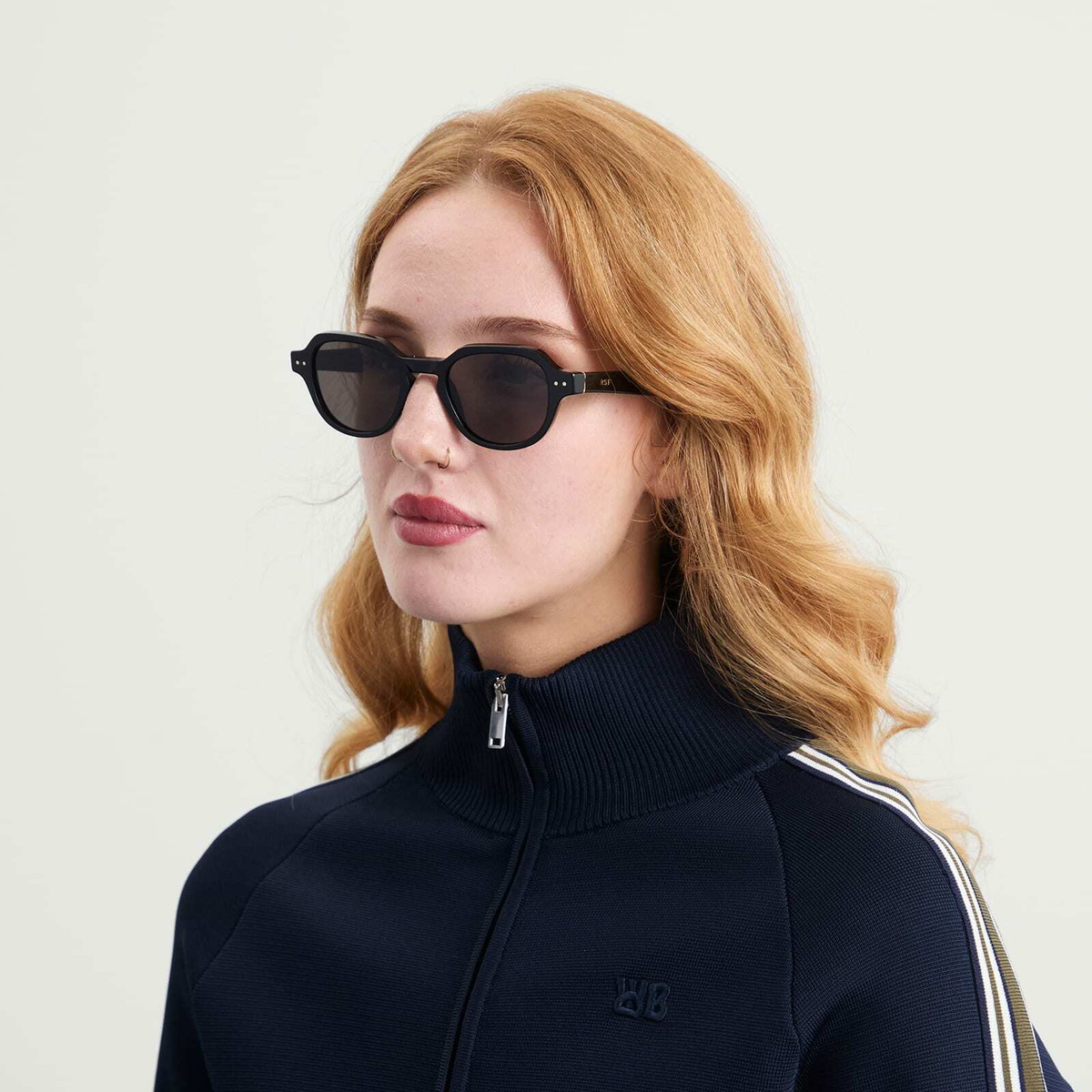 Retrosuperfuture Voce Sunglasses in Black 