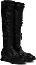 Kiko Kostadinov Black Ribbon Boots
