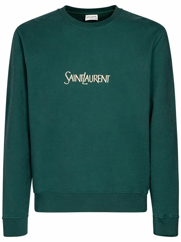 Photo: SAINT LAURENT - Logo Cotton Sweater