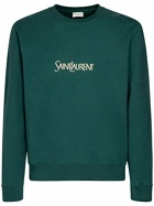 SAINT LAURENT - Logo Cotton Sweater