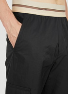 Logo Waistband Track Pants in Black