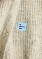 American Vintage East Logo Ribbed-knit Vest Cream