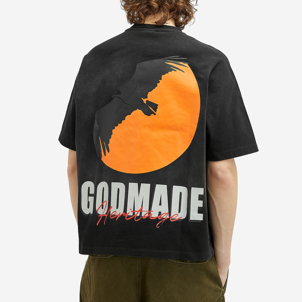 God Made Men's Heritage T-Shirt in Black