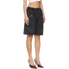 Off-White Black Bookish Big Pkt Cargo Sweat Shorts