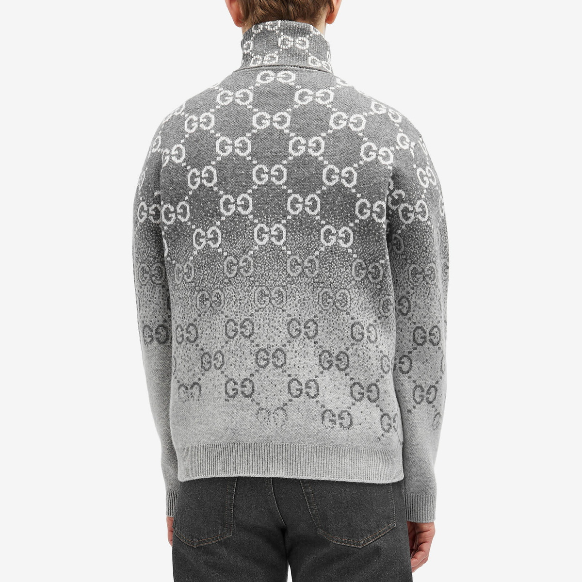 Gucci★素敵！Kids Wool Turtle Neck Sweater w/Interlocking G Gucci Kids Double G-jacquard Sweater | Blue | FARFETCH