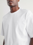 On - Logo-Embroidered Organic Cotton T-Shirt - White