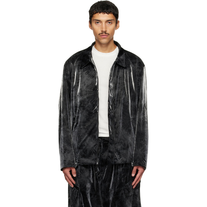 Photo: Y-3 Black Marble Nylon Blouson Jacket