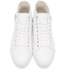 Versus White Lion High-Top Sneakers