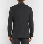 Burberry - Dark-Grey Slim-Fit Mélange Felted Cashmere Blazer - Men - Dark gray