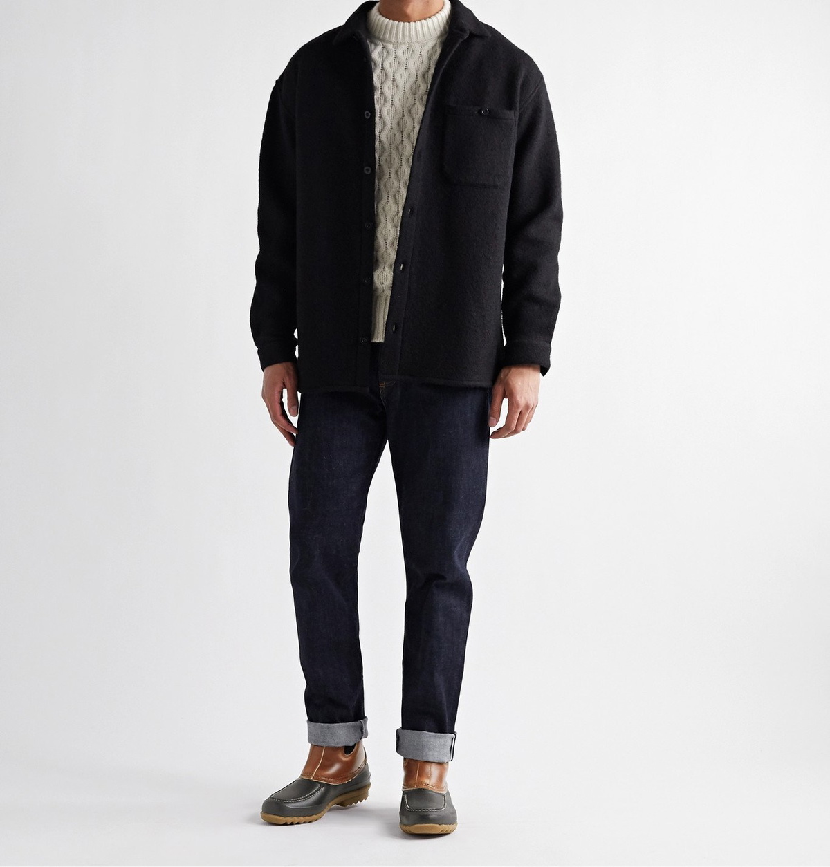 QUODDY - Barn Shearling-Lined Leather and EVA Boots - Brown