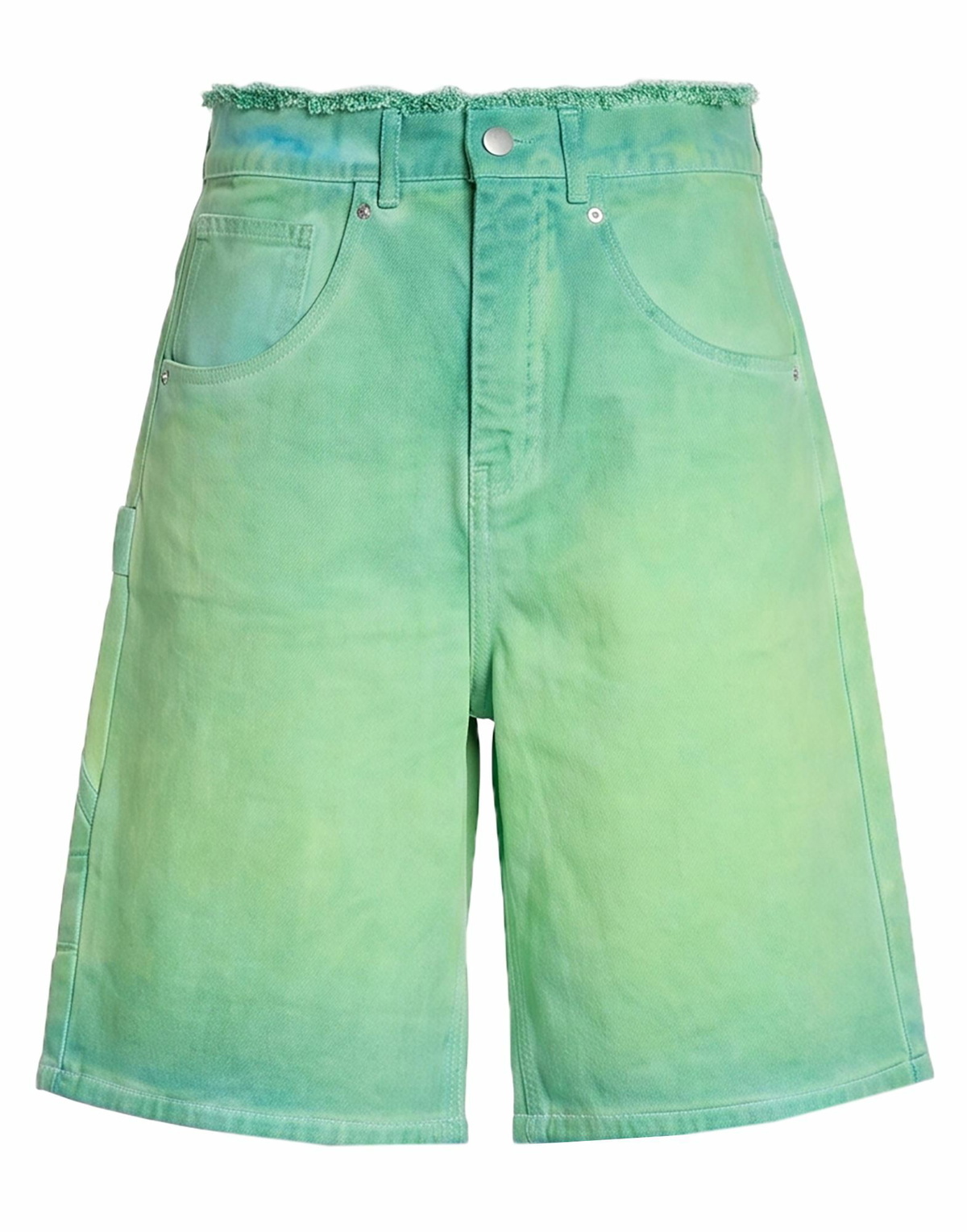 3.paradis Womens Denim shorts in Green