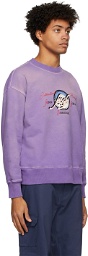 MSGM Purple Felpa Sweatshirt