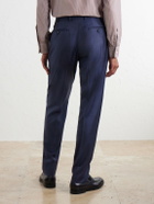 Canali - Straight-Leg Wool-Twill Suit Trousers - Blue