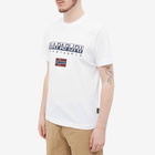 Napapijri Men's Logo Flag T-Shirt in White