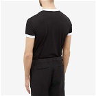 Valentino Men's V Logo Ringer T-Shirt in Black/White