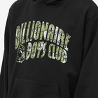 Billionaire Boys Club Men's Gator Camo Arch Logo Popover Hoody in Black