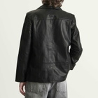 Deadwood Men's Stanley Leather Blazer in Black