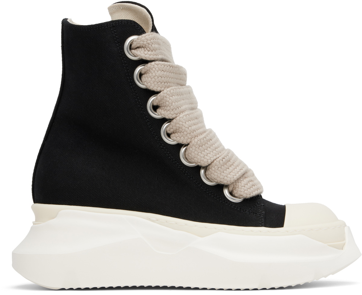 Rick Owens Drkshdw Black Destroyed Abstract Sneakers Rick